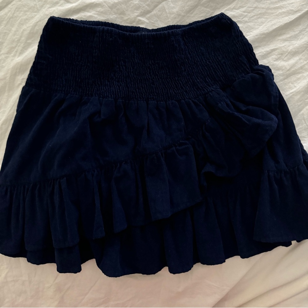 Madison Matthew’s corduroy skirt